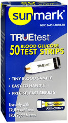 Sunmark TRUEtest Blood Glucose Test Strips - 50 Each