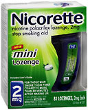 Nicorette 2 mg Mini Lozenges Mint - 81 EA
