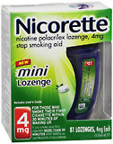 Nicorette 4 mg Mini Lozenges Mint - 81 EA