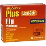 Alka-Seltzer Plus Cold and Flu Liqui-Gels Non-Drowsy - 12 Each
