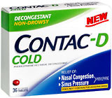 Contac-D Cold Tablets - 36 TB