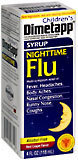 Dimetapp Children's Nighttime Flu Syrup Red Grape Flavor  -  4 OZ
