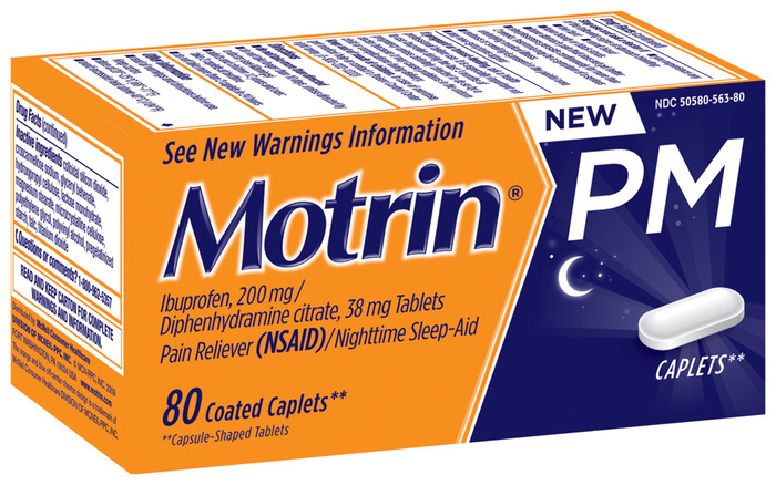 Motrin PM Coated Caplets - 80 CP