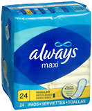 Always Maxi Pads Regular 12X24 Pack - 24 Each