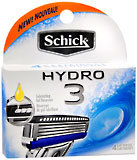 Schick Hydro 3 Cartridges - 4 EA