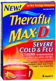 Theraflu Max-D Natural Citrus Severe Cold & Flu Packets - 6 EA