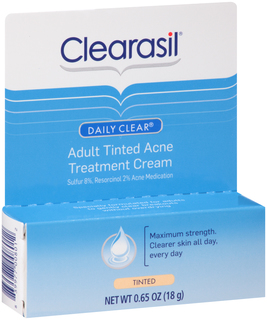 Clearasil Acne Treatment Cream, Adult Care, Tinted - 0.65oz