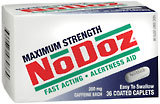 NoDoz Alertness Aid, Maximum Strength, 200 mg Caffeine, Coated Caplets  - 36ea