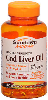 Sundown Cod Liver Oil Softgels - 100 Caps