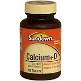 Sundown Calcium + D Tablets Natural Oyster Shell - 100 Tab