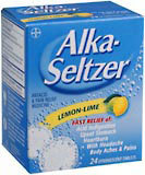 Alka-Seltzer Effervescent Tablets Lemon Lime - 24 Tablets