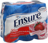 Ensure Plus 6-Pack 8-Ounce Cans Strawberry 4X6X8 Pack - 48 Ounces