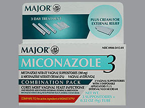 Miconazole 3-Day Combination Pack with Disposable Applicator - 1 Each