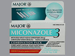 Miconazole 3-Day Combination Pack with Disposable Applicator - 1 Each