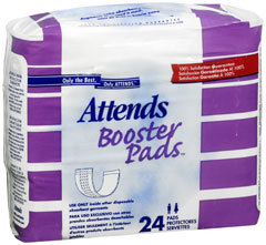 Attends Booster Pads - 24 Pads - 8 Units