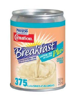 Carnation Instant Breakfast Plus Lactose-Free 375 Calories - 8.3 Ounces - 24 Cans