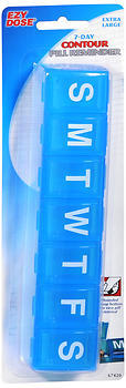 Ezy-Dose Contour Pill Reminder Box  - 1 Each