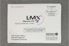 LMX 4 Lidocaine 4% Topical Analgesic Cream - 5 Grams - 5 Each