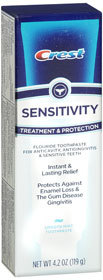 Crest Sensitivity Toothpaste, Smooth Mint - 4.2 Ounces
