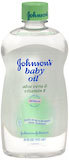 Johnson's Baby Oil with Aloe Vera & Vitamin E  - 20oz