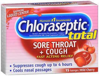 Chloraseptic Total Multi-Symptom Relief Lozenges Sugar Free Berry Cherry - 15 EA