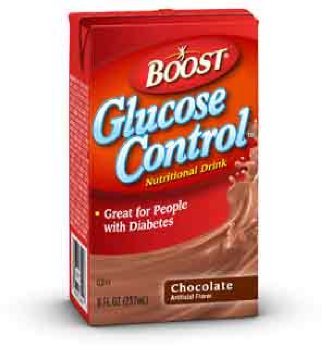 Boost Glucose Control Nutritional Drink, Chocolate - 8 Ounces - 27 Units