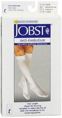 JOBST Anti-Embolism Knee-Length Stocking White - Medium - 1 Pair