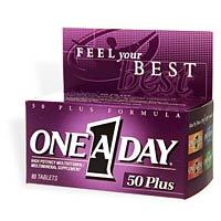 One-A-Day 50 Plus Formula Tablets - 80 Tablets