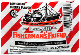 Fisherman's Friend Low Sugar Menthol Cough Suppressant Lozenges, Cherry - 20 Each