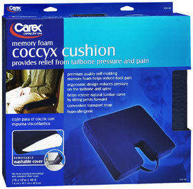 Carex Memory Foam Coccyx Cushion - 1 Each