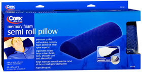 Carex Memory Foam Semi-Roll Pillow Cushion - 1 Each