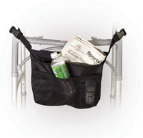 Drive Medical Deluxe Nylon Walker Carry Pouch, Black- 10" x 14" - 1 Each