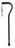 Drive Offset Cane with Wrist Strap, Black - 1 Each image 0