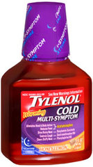 Tylenol Cold Warming Multi-Symptom Nighttime Liquid  - 8 Ounces