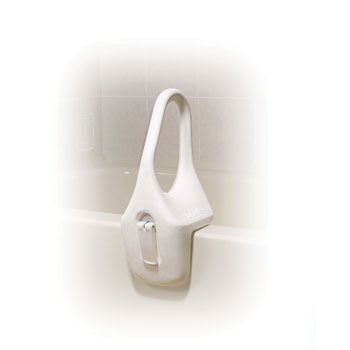 Drive 12" Plastic Tub Rail, White - 1 Each