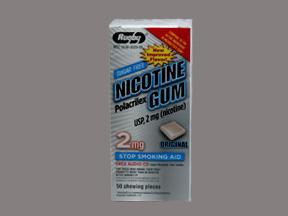 Rugby Nicotine Gum Polacrilex - 2mg - 50 Each