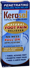 Kerasal Natural Foot Pain Reliever Roll-on Applicator - 3 Ounces