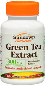 Sundown Naturals Green Tea Extract 300 Milligrams - 50 Capsules