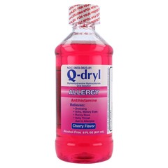 QUALITEST Q-DRYL Alcohol Free Oral Solution 12.5MG/5ML - 8OZ Bottle