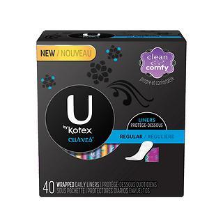 U by Kotex Lighter Day Liners, Regular - 50 Liners