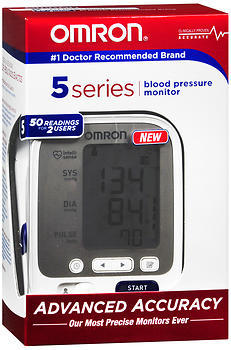 Omron Blood Pressure Monitor, Upper Arm, 5 Series,1ea