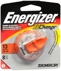 Energizer EZ Change Hearing Aid Batteries  - Size 13 - 8 Each