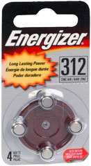 Energizer Hearing Aid Battery AZ312E-4 - 4 Each
