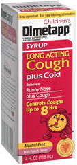 Children's Dimetapp Long Acting Cough Plus Cold Syrup, Grape - 4 Ounces