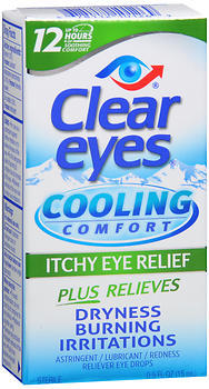 Clear Eyes Cooling Comfort for Itchy Eye Relief - 0.5 Ounces