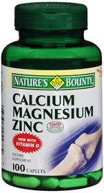 Nature's Bounty Calcium Magnesium Zinc - 100 Caplets