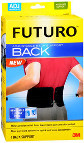 Futuro Adjustable Back Support, One Size - 1 Each
