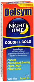 Delsym Night Time Cough & Cold Liquid - 4 Ounces - 1 Each