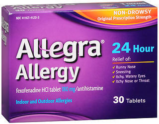 Allegra Adult 24 Hour Allergy Tablets - 30 Tablets