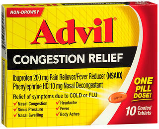 Advil Congestion Relief  - 10 Tablets